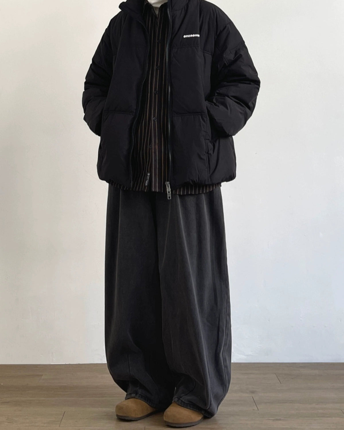 Retro Wide-Leg Denim Jeans N0683