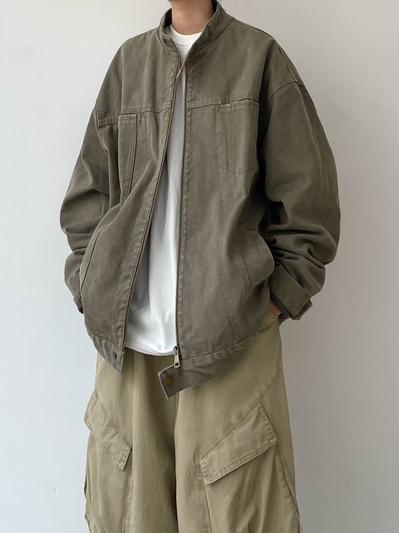 Stand Neck Military Jacket N0616