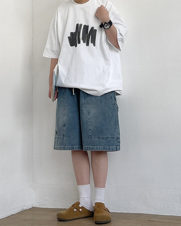 Wide Silhouette Denim Pants N0778