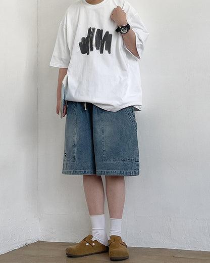 Wide Silhouette Denim Pants N0778