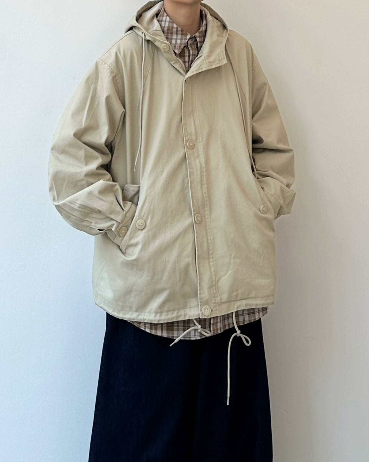 Retro Workwear Hooded Jacket  N0857