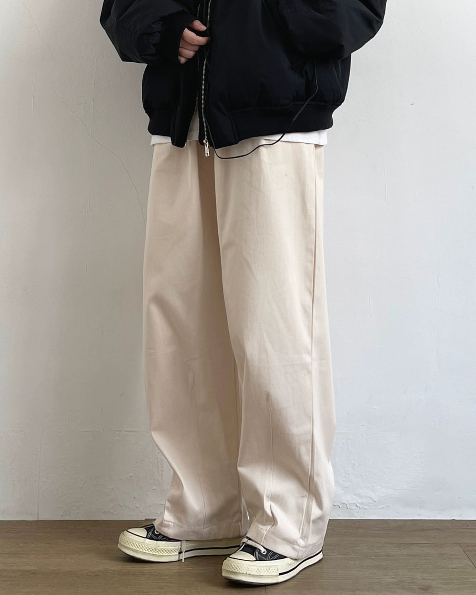Hem Line Wide Pants N0691