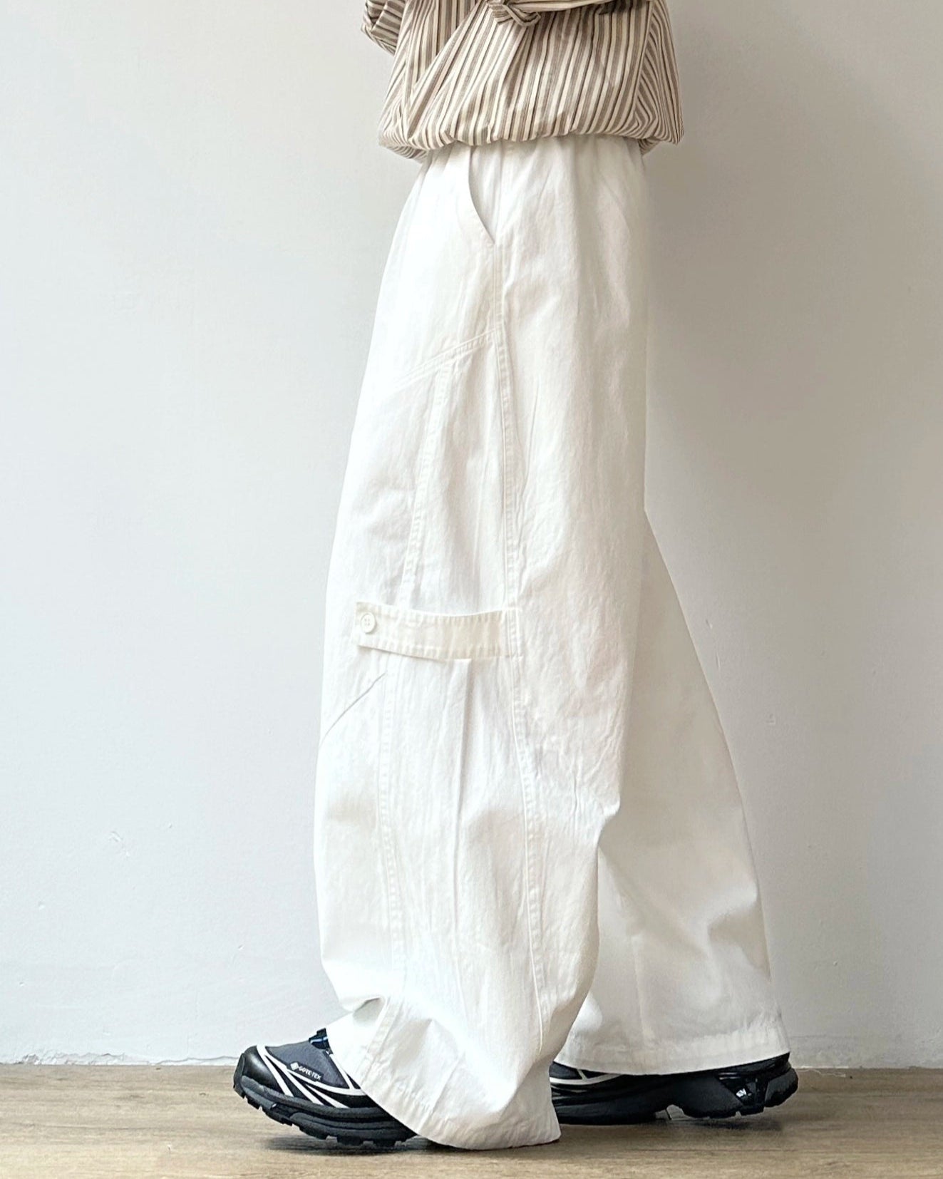 Retro Wide-Leg Work Pants N0880