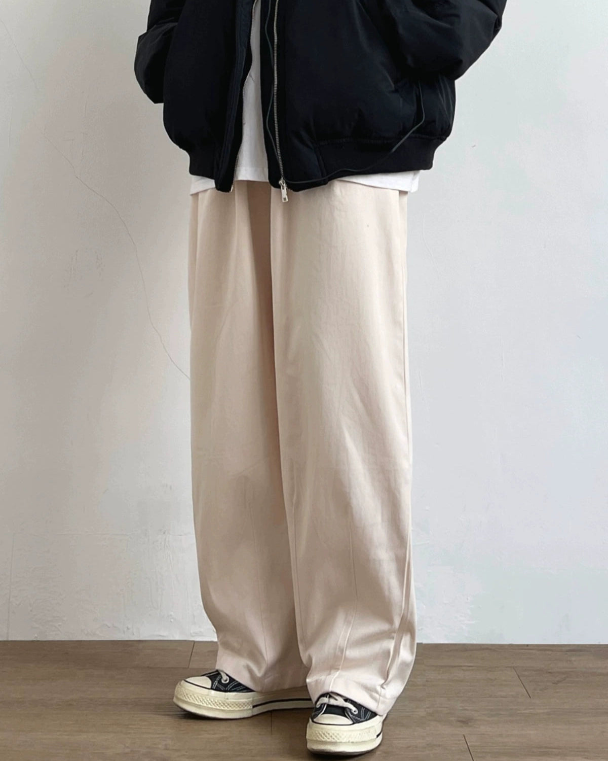 Hem Line Wide Pants N0691