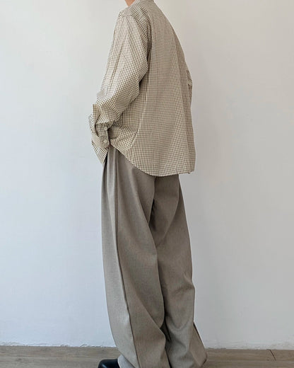 Plaid Casual Shirt Jacket N0891