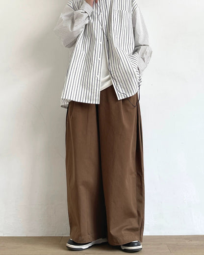 Loose Wide-Leg Work Pants N0711