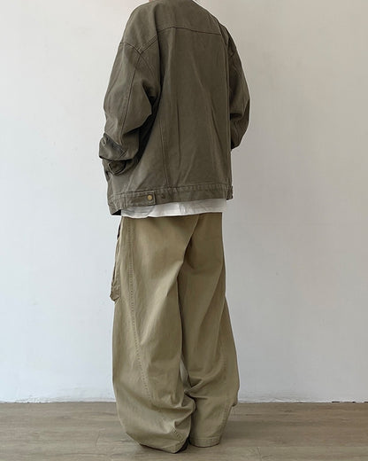 Stand Neck Military Jacket N0616