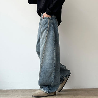 Volume Line Wide Denim Pants N0970