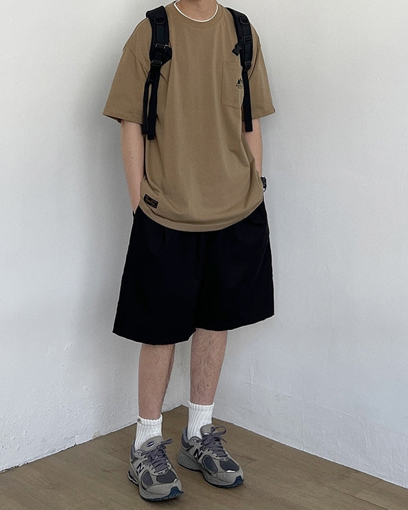 Simple Logo One Point Short Sleeve T-Shirt N0775