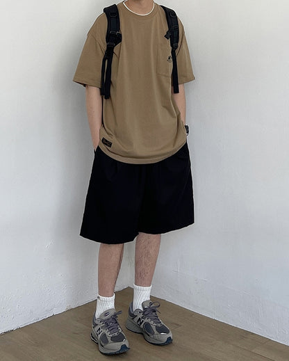 Simple Logo One Point Short Sleeve T-Shirt N0775