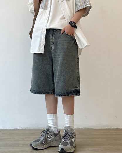 Straight Line Casual Jeans N0742