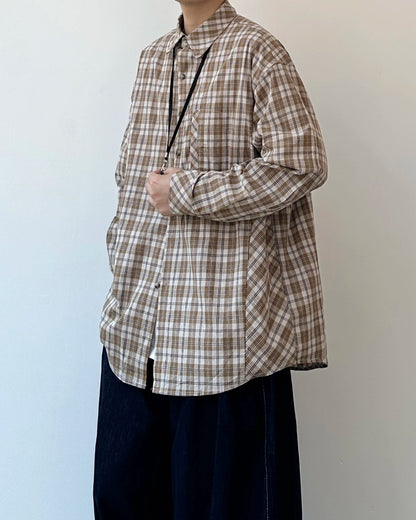 Vintage Plaid Shirt Jacket N0848