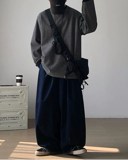 Border Relax Long Sleeve T-shirt N0943