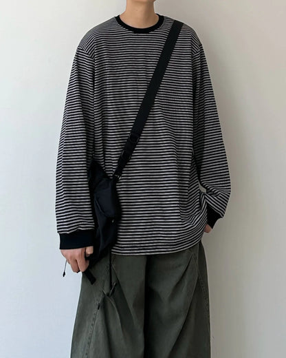 【OUTLET/即納】Retro Striped Long-Sleeve Tee N0847