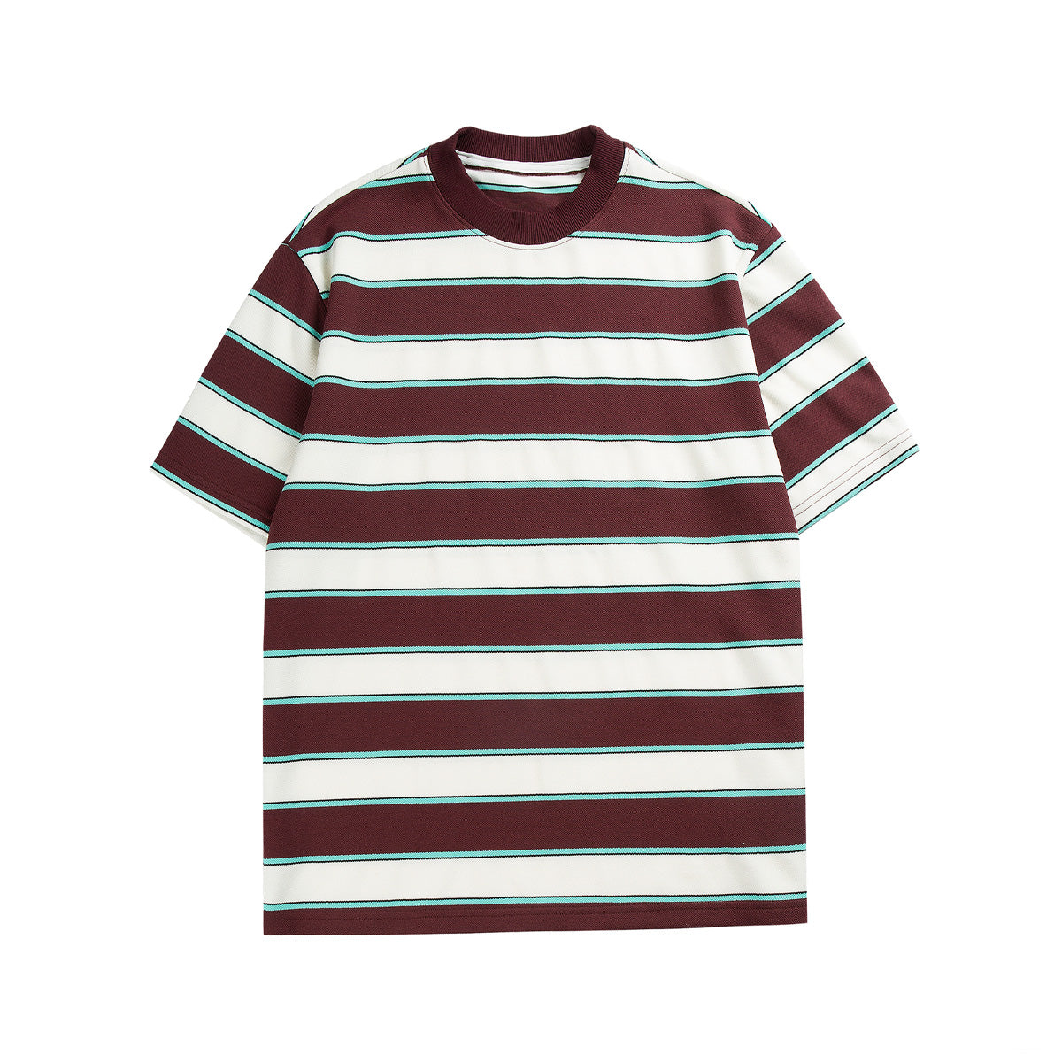 Round Neck Striped Short-sleeved T-shirt N0232