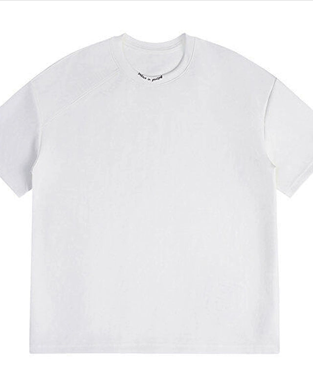 Minimal Design Black Short Sleeve T-Shirt N0828