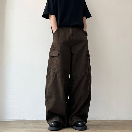 Relaxed Silhouette Cargo Style Pants N1082