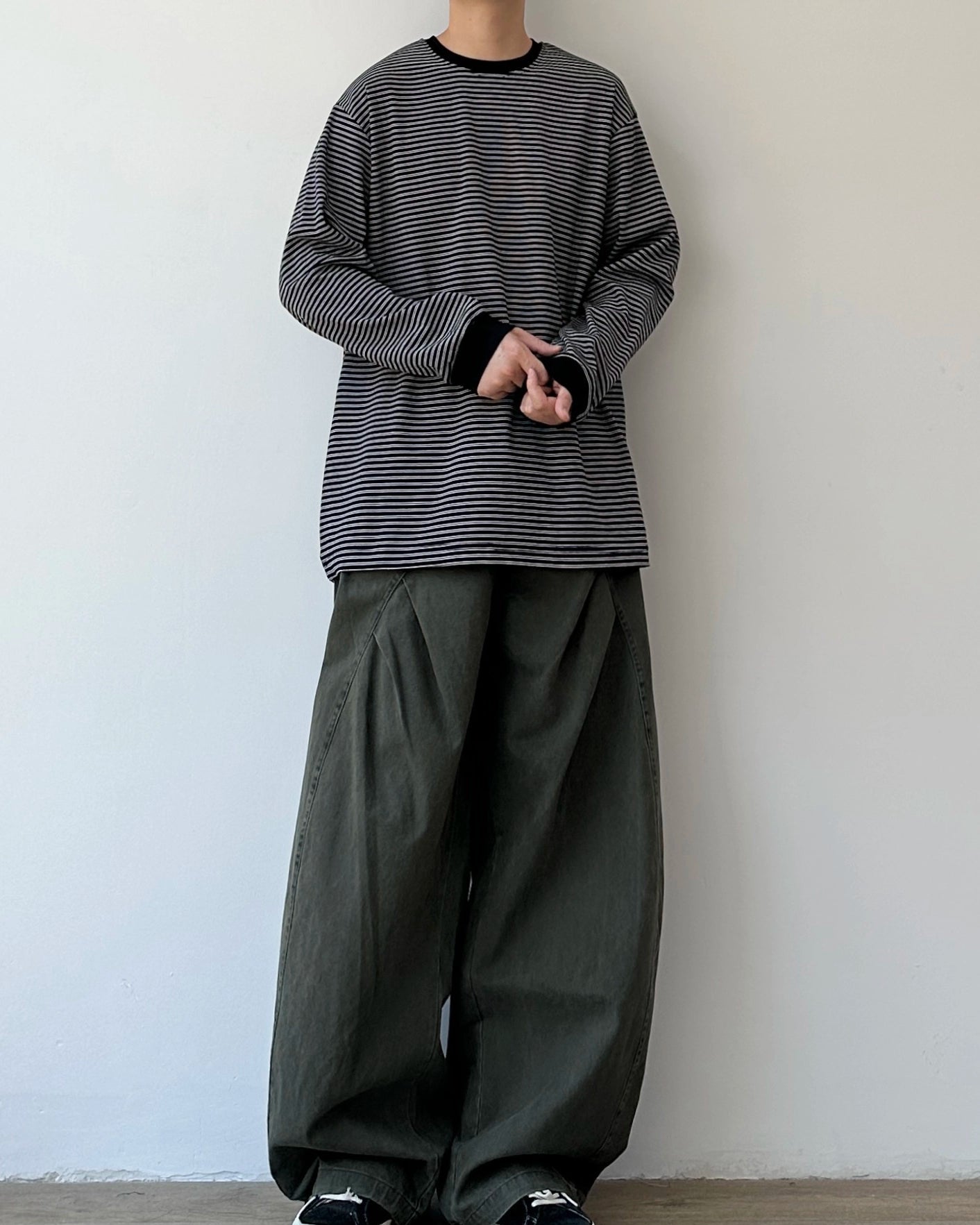 Retro Striped Long-Sleeve Tee N0847