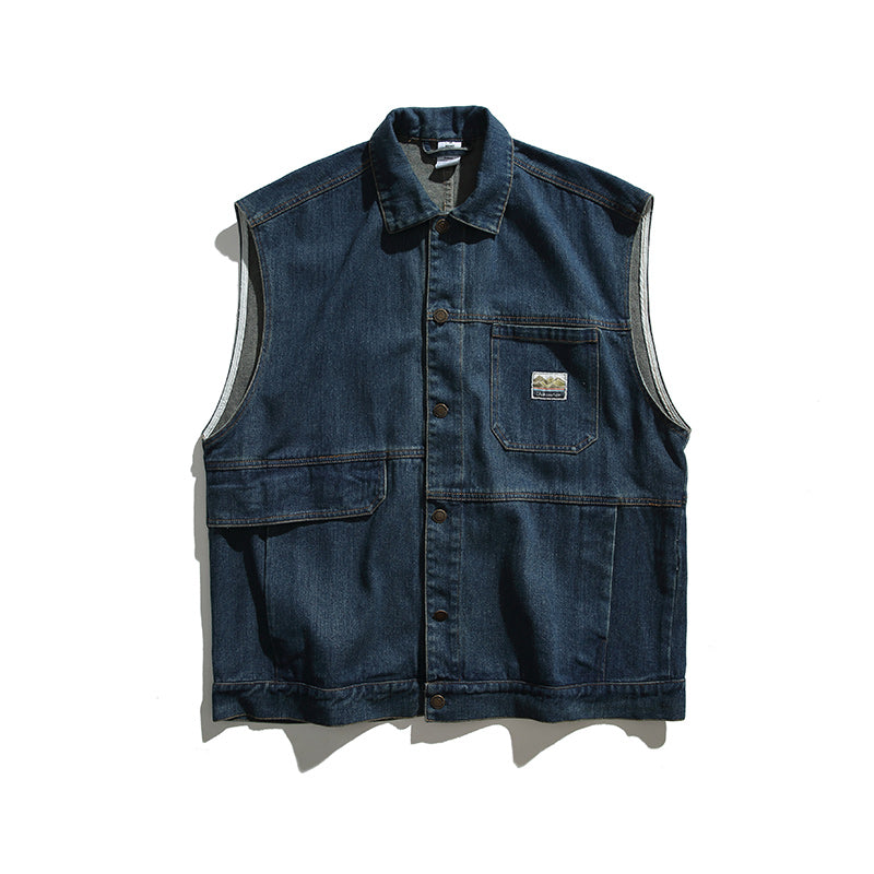 Denim Vest Sleeveless Jacket N0286