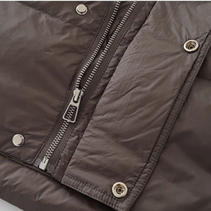 Volume Short Stand Collar Down Jacket N0959