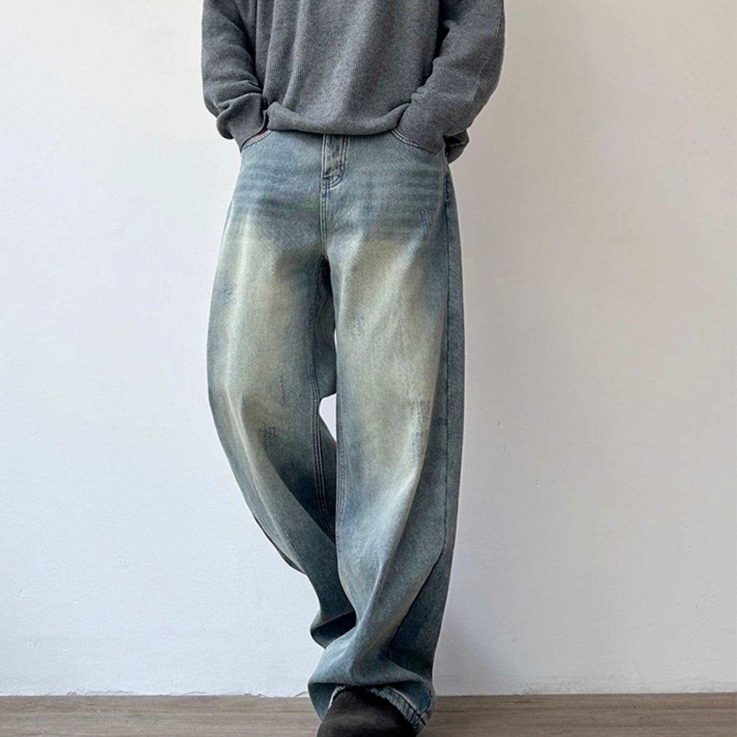 Wide Straight Full Length Pants N1011