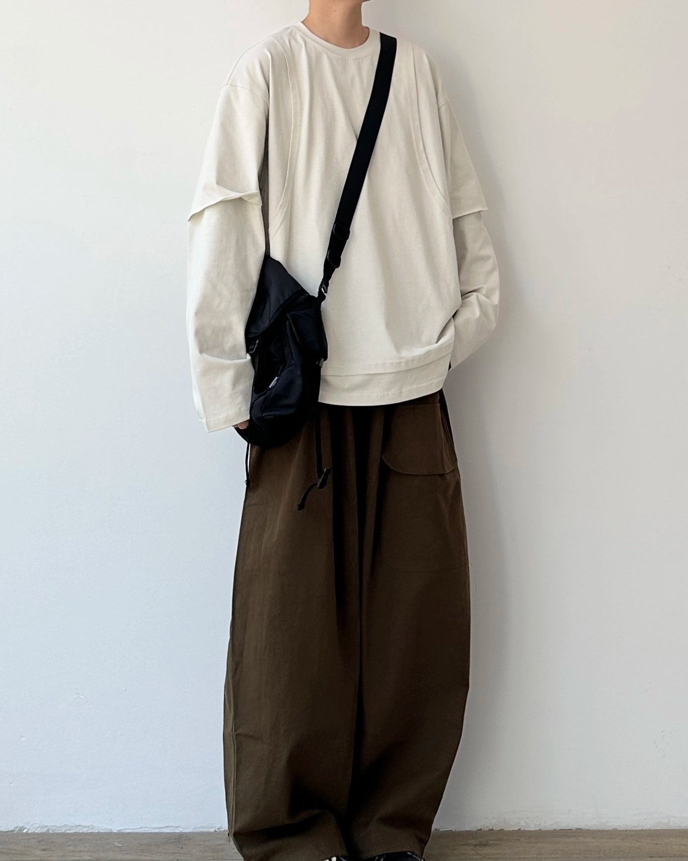 Layered Sleeve Over T-shirt N0931