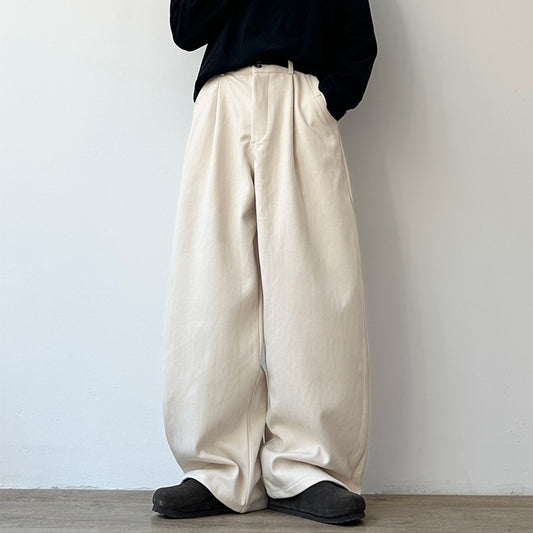 Volume Silhouette Tuck Wide Pants N1007