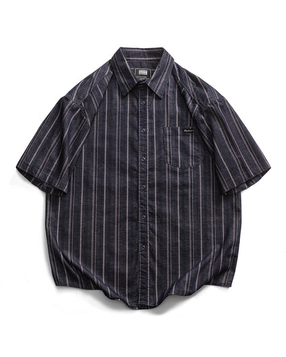 Pinstripe Retro Color Shirt N0814