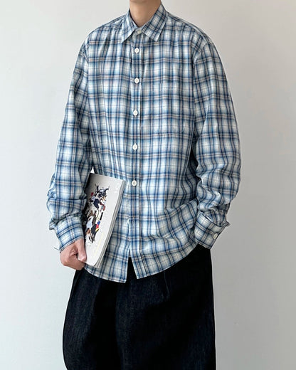 Retro Plaid Casual Shirt N0890