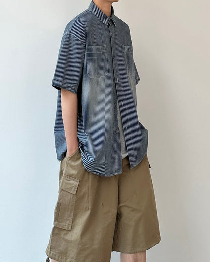 Striped Short Sleeve Shirt N0805