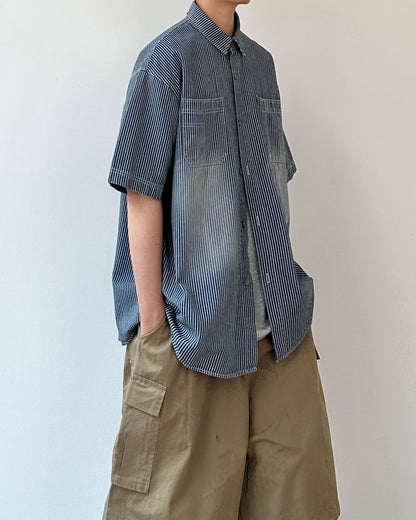 Striped Short Sleeve Shirt N0805