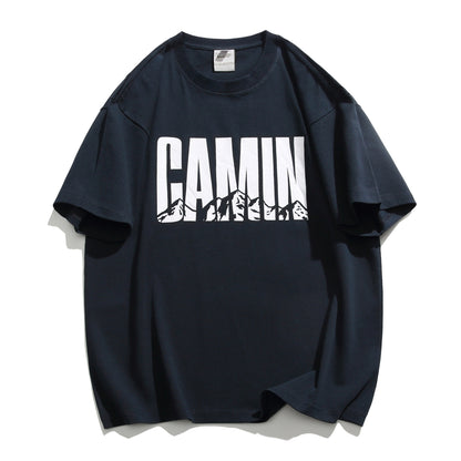 Graphic Print Smooth Fabric Half Sleeve T-Shirt N1093