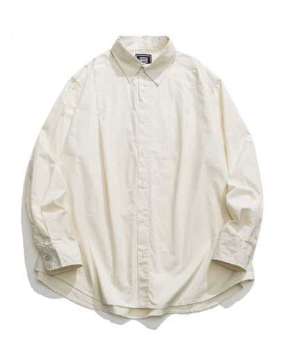 Button Accent Long Sleeve Shirt N0702