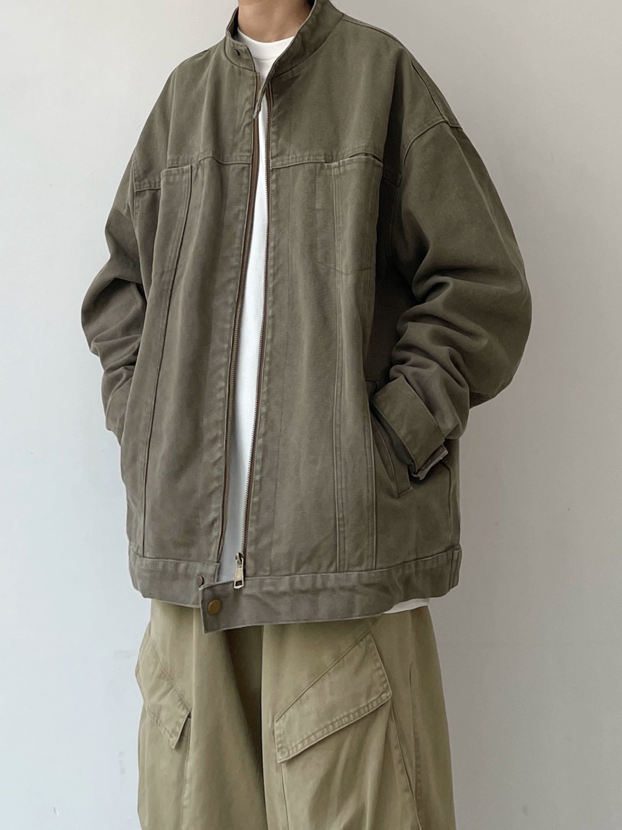 Stand Neck Military Jacket N0616