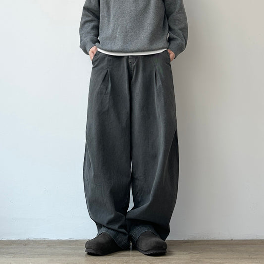 Volume Tuck Wide Pants N1019