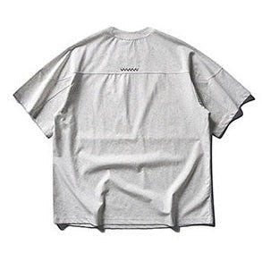 Wave Stitch Crew Neck Short Sleeve T-Shirt N1087