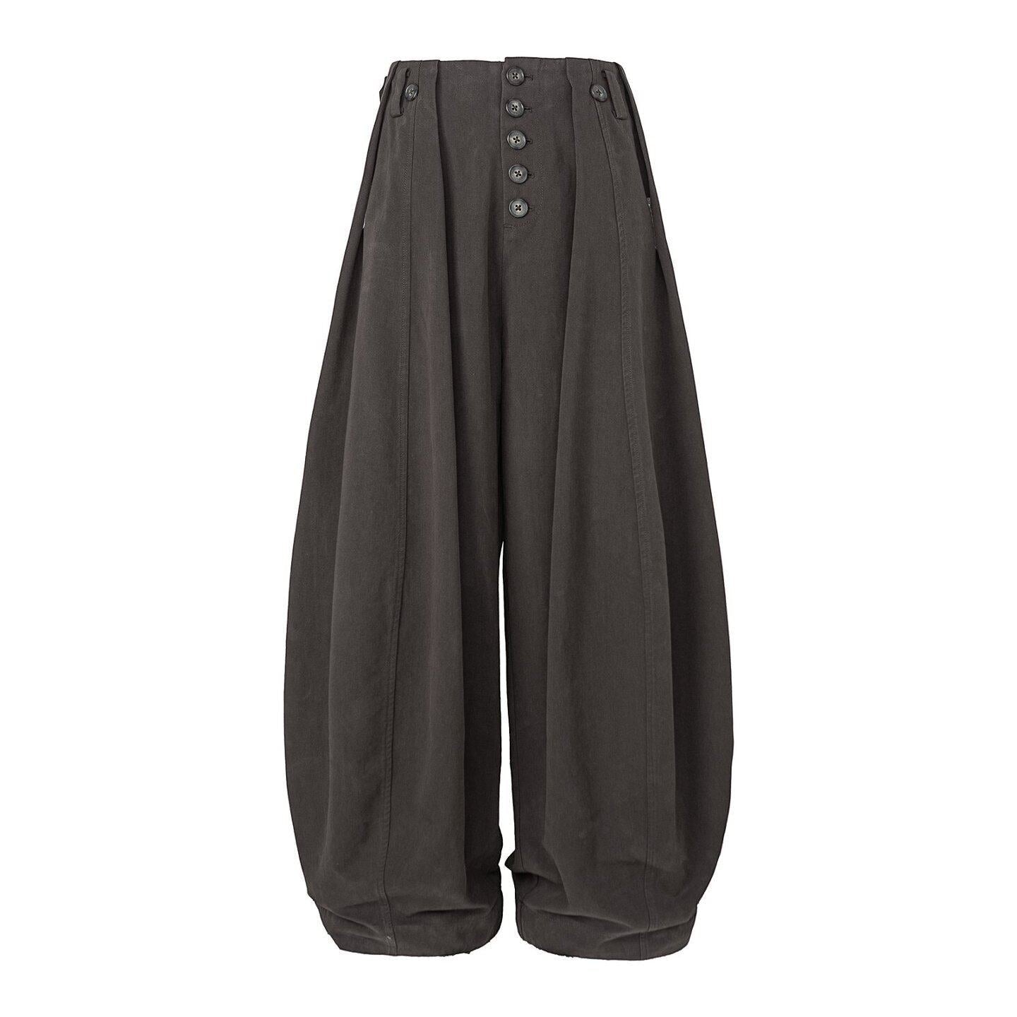 Tuck Silhouette Wide Pants N1080