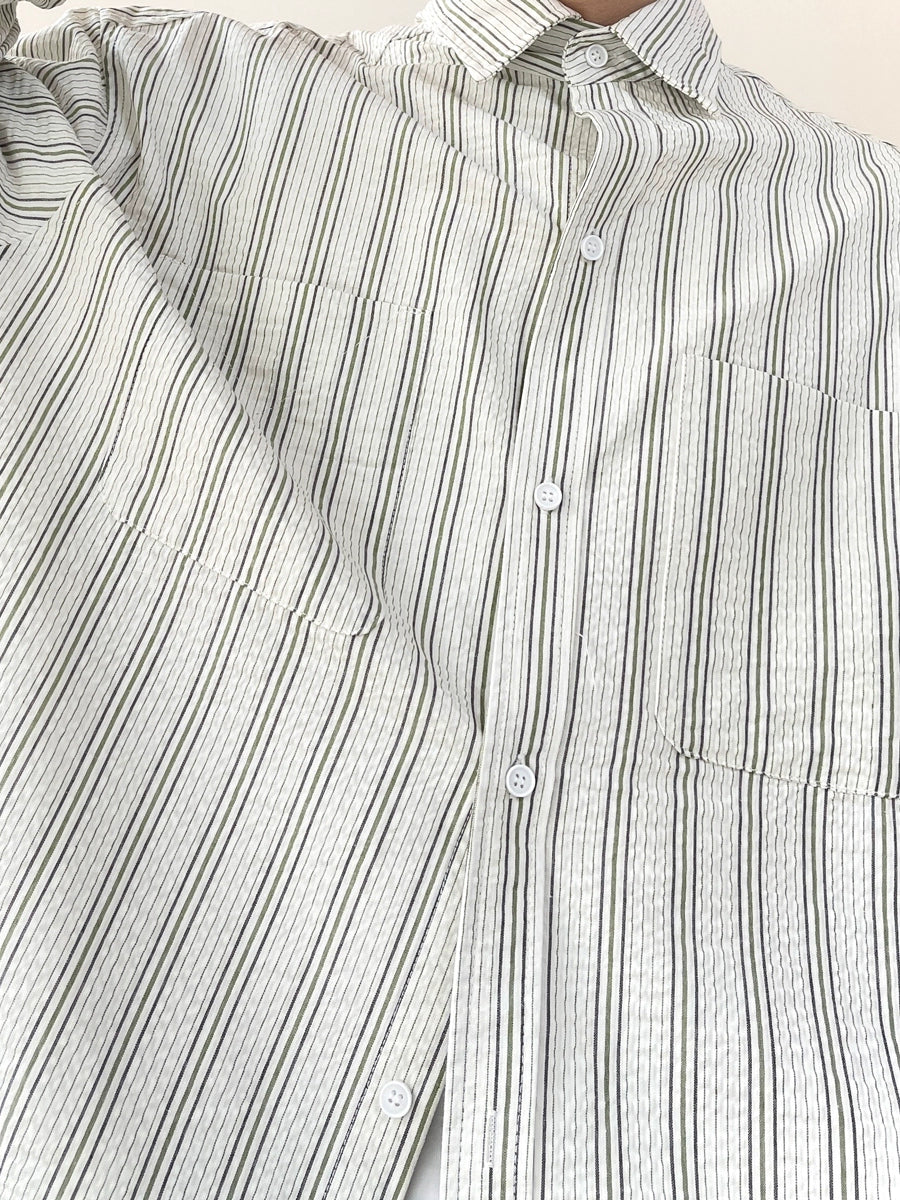 Simple Stripe Regular Shirt N0662