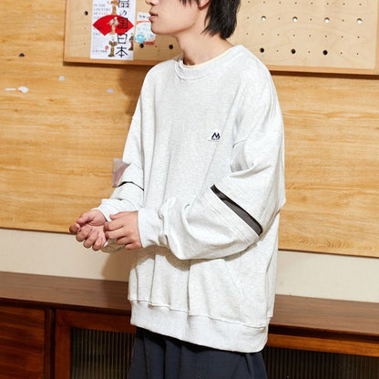 Sleeve Round Neck Loose Pullover T-shirt N0200