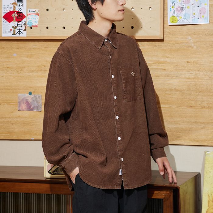 Corduroy Loose Casual Shirt N0206