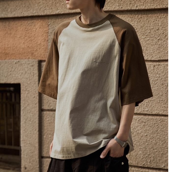 Round Neck Short-sleeved Loose T-shirt N0226