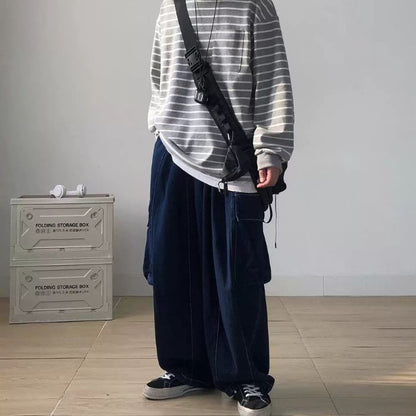 Striped Round Neck Sweatshirt N0450