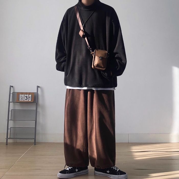 Polar Fleece Turtleneck Sweatshirt N0452