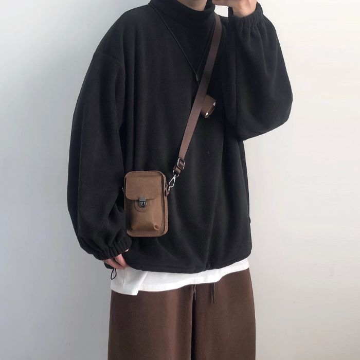 Polar Fleece Turtleneck Sweatshirt N0452