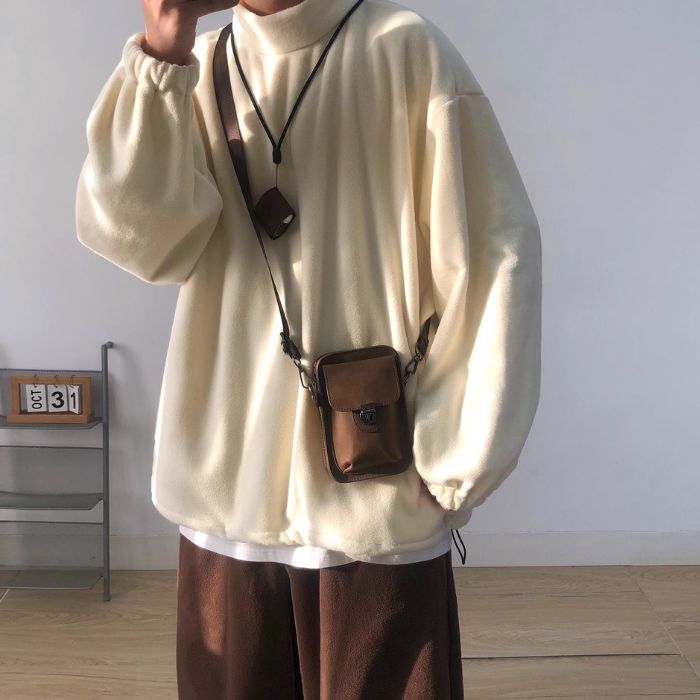 Polar Fleece Turtleneck Sweatshirt N0452