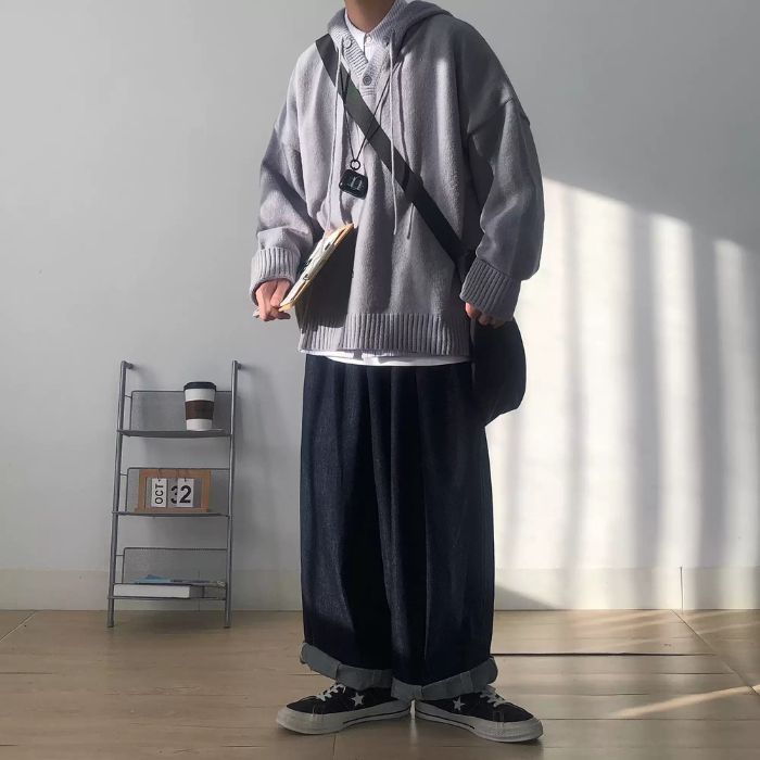 Loose Dropped Shoulders Hoodie N0454