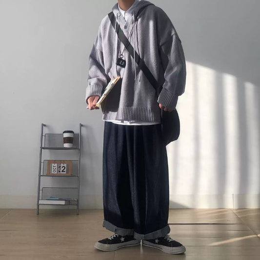 Loose Dropped Shoulders Hoodie N0454