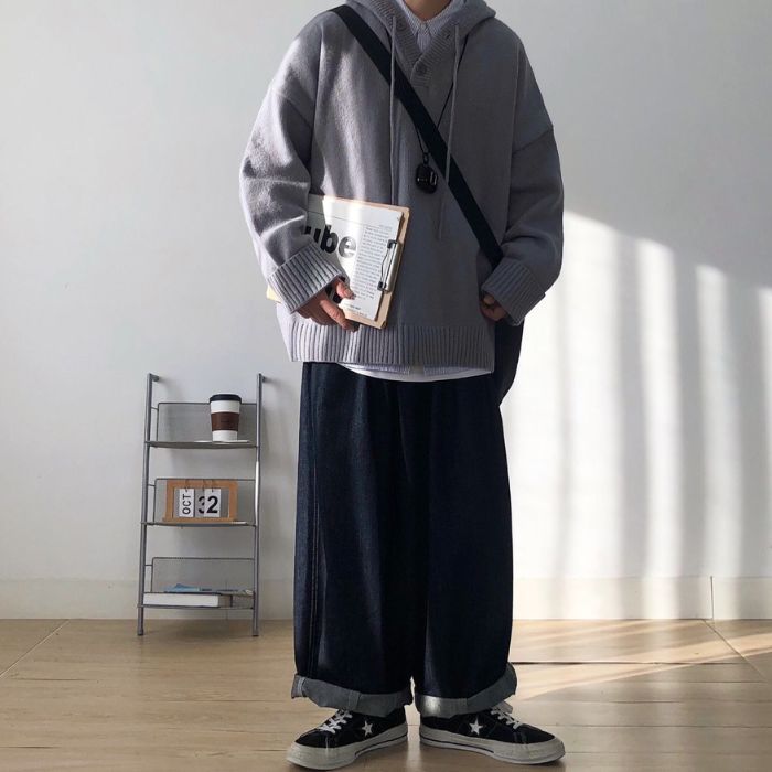 Loose Dropped Shoulders Hoodie N0454