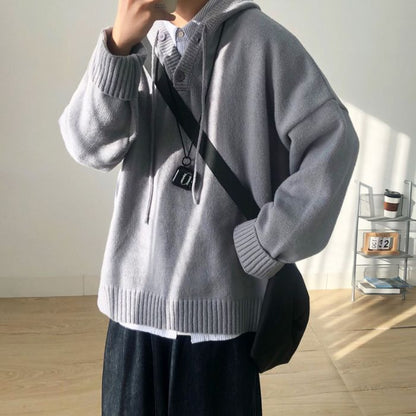 Loose Dropped Shoulders Hoodie N0454