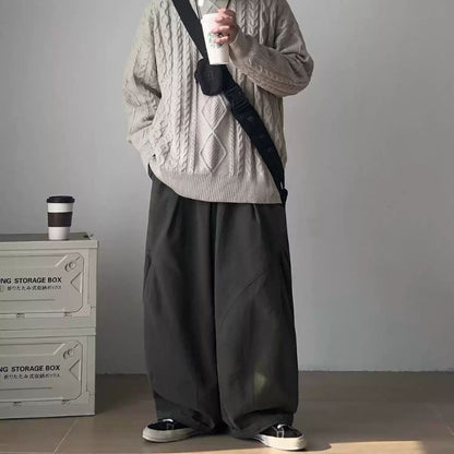 Loose Hooded Knitted Sweater N0456